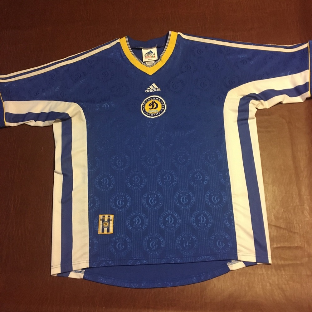 Vtg ‘98 Dynamo Kyiv Ukraine Jersey adidas 90s RARE XL